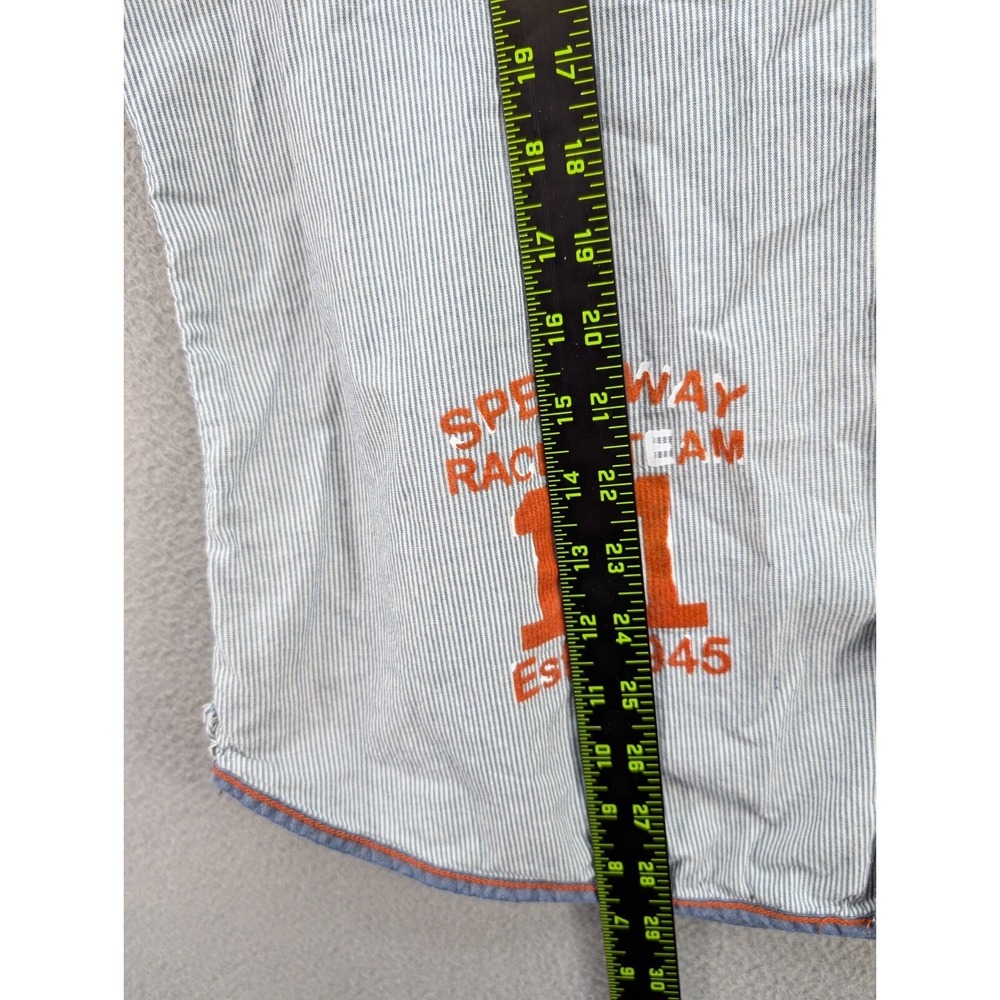 Arizona Jeans Western Cowboy Pearl Snap Shirt Men's Size L Four Wheel Copm Utah - Picture 9 of 11